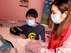 阴平镇志愿服务情暖孤困儿童